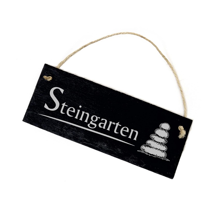 Slate Sign - Rock Garden - Slate Decorative Sign Engraved