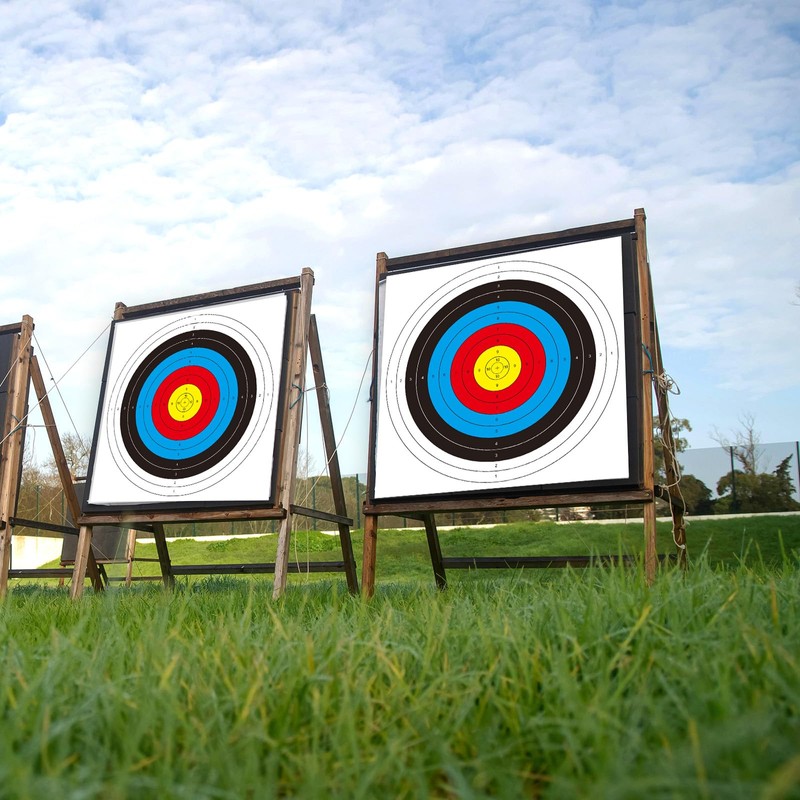 20 Sheets Bullseye Archery Target,Archery Shooting Standard Targets Paper 10