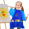 KUUQA Waterproof Children Art Smock Kids Art Aprons with 3