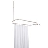 Utopia Alley Wall Mounted Hoop Shower Rod - Shower Curtain