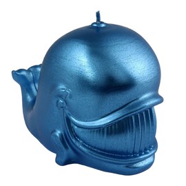 Freak Scene Kerze - XXL - Wachs Licht - Wal - metallic blau