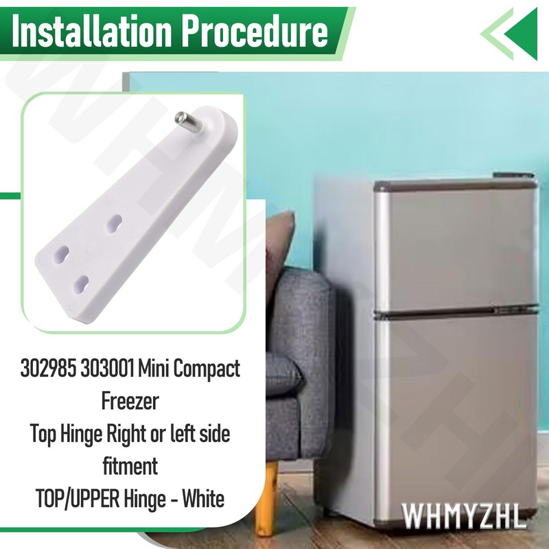 302985 303001 Mini Compact Freezer Top Hinge Compatible with Kenmore,