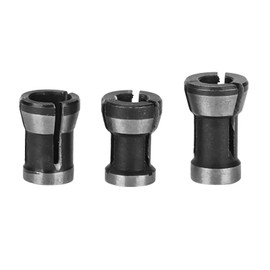 Router Parts Accesorios Collets, 3PCS Adaptador de Enrutador de Acero de Velocidad Chuck Collet Herramienta de Conversión Fresado de Carpintería Cortador de Recorte Chuck
