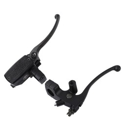 Master Cylinder Brake Clutch Lever Set, 1.0 inches (25 mm), Black, Black, Silver, Silver, Bike Handle, Aluminum, Alloy, Shadow, Magna, Stead Dragster, Etc. General Purpose (Black)