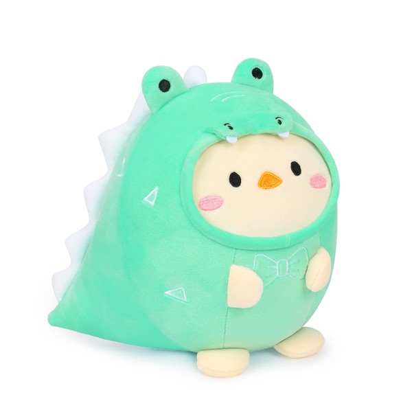 Alayger Cute Plush Crocodile Chicken Pillow Stuffed Animal, Kawaii Chicken