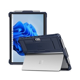 ProCase Shockproof Case for Surface Go 3 10.5 Inch (2021), Surface Go 2 (2020) and Surface Go (2018) 10 Inch Tablet, Robust Protective Case Heavy Duty Case with Pen Holder Grip - Navy