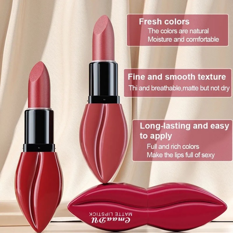 087 Cmaadu 5 Labiales Mate Fáciles De Aplicar Y Nn