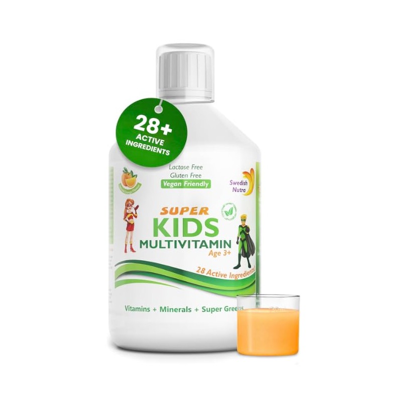 Generic Swedish Super Kids Multivitamin Age 3+, Orange Flavour, 2