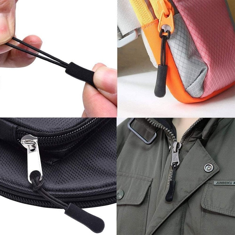 Zipper Tabs Zipper Pulls Fasteners Pull Handle Plastic Cord Repair