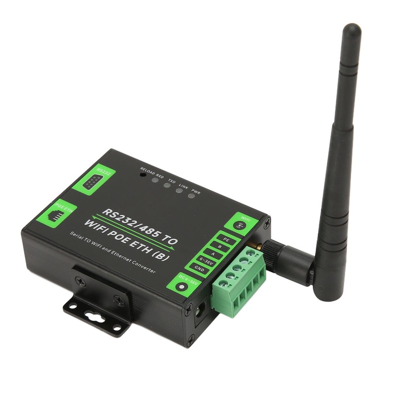 RS232 RS485 to WiFi POE Ethernet Serial Server Converter Multifunction