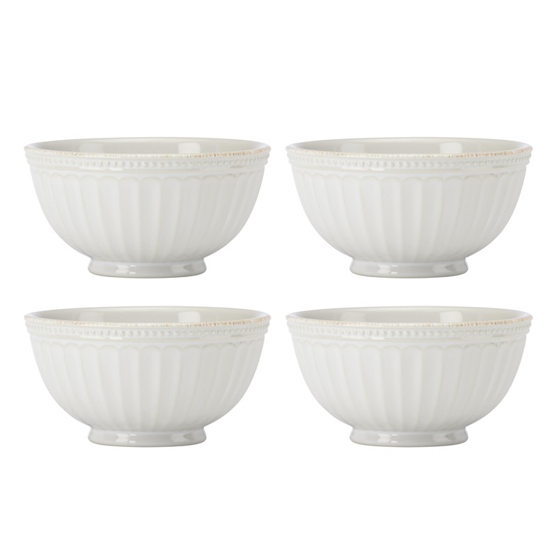 Lenox French Perle Groove, 12 Count, 12-Piece Dinnerware Set (Bowls)