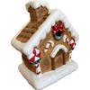 khevga Christmas Decoration Gingerbread House Terracotta LED Timer Set of