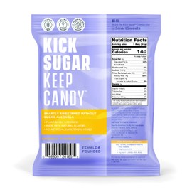 SmartSweets Caramel Candies, 1.6oz (Pack of 12), Creamy Candy with Low Sugar (1g), Low Calorie (140), Plant Based, Gluten Free, No Artificial Colors or Sweeteners, Healthy Snack for Kids & Adults