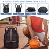 Sports Ball Bags with Dry Wet Separation Shoe Compartment, Water