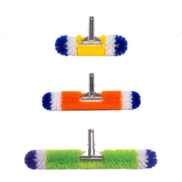 Blue Torrent Pool Brush, 360 Degree Bristles, 3 Pack with