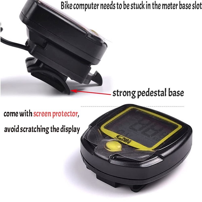 Bike Computer Wireless Bike Speedometer Waterproof Universal Bicycle Odometer 15