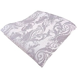 Silk Handkerchief In Silver Leaf – Hanky Size 25 x 25 cm