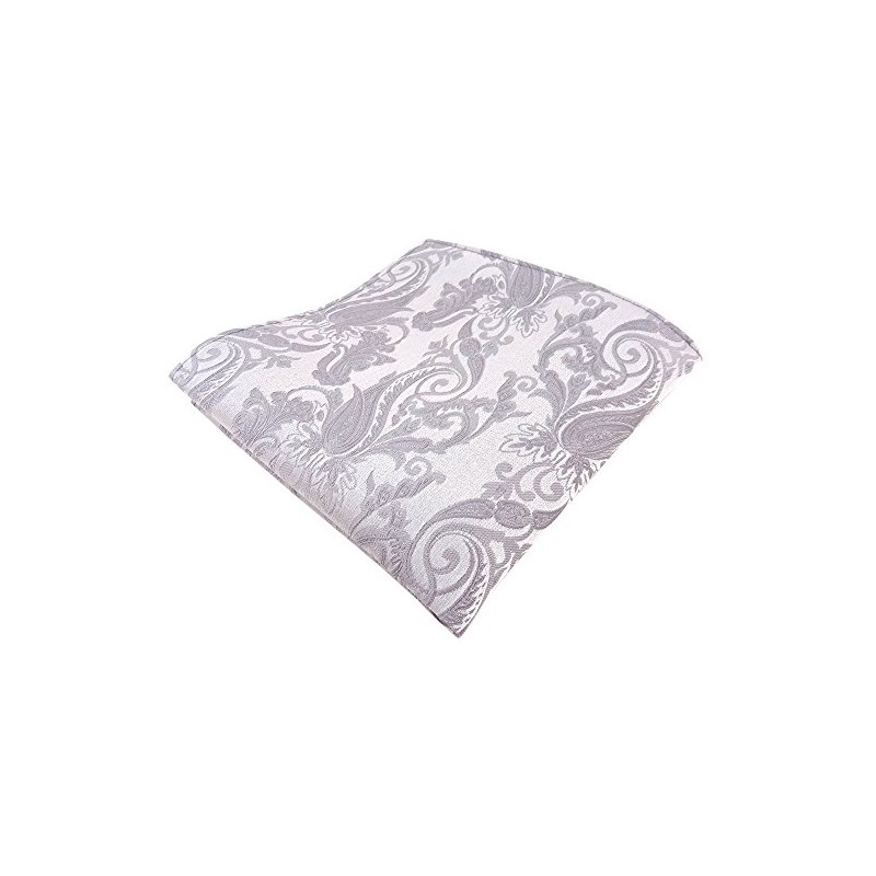 Silk Handkerchief In Silver Leaf – Hanky Size 25 x