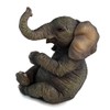Veronese Design Baby Elephant Sitting with Crossed Legs Mini 3.5"