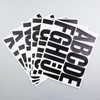 3 Inch Large Black Vinyl Letter Stickers, CMBBZZY Classic Alphabet