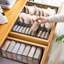 Closet Organizer Underwear Socks – Drawer Divider Storage Box, Foldable Clothes Organizer