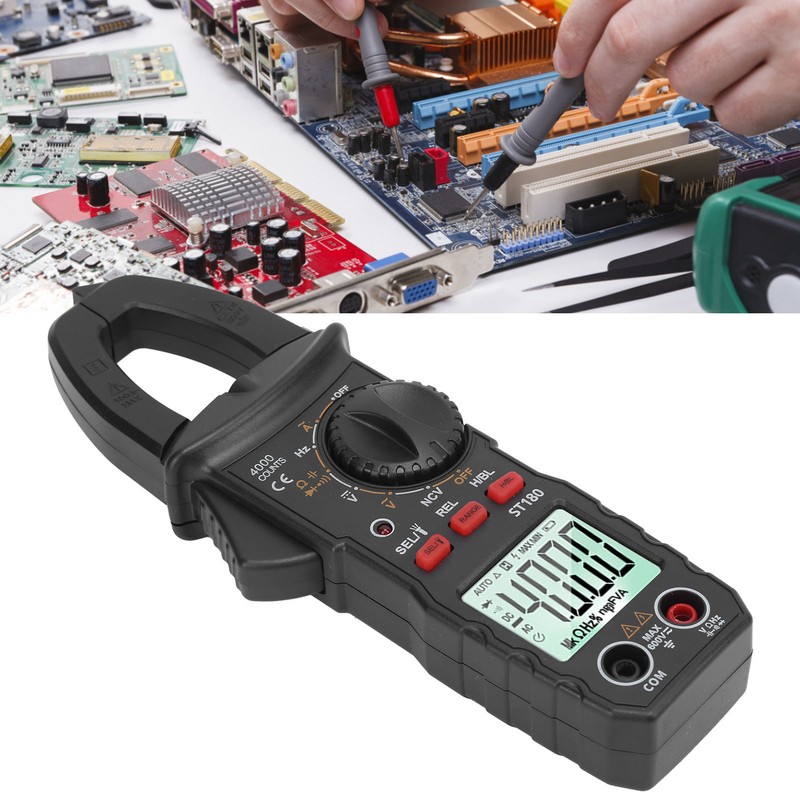 ST180 Digital Clamp Multimeter AC/DC Voltage Meter Automatic Clamp Tester
