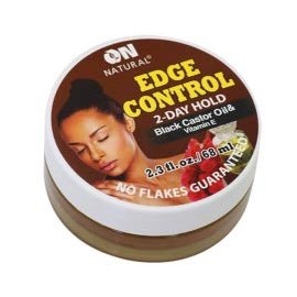 ON NATURALS 2 Day Hold Edge Control 2.3 Fl oz (BLACK CASTOR OIL & VITAMIN E)