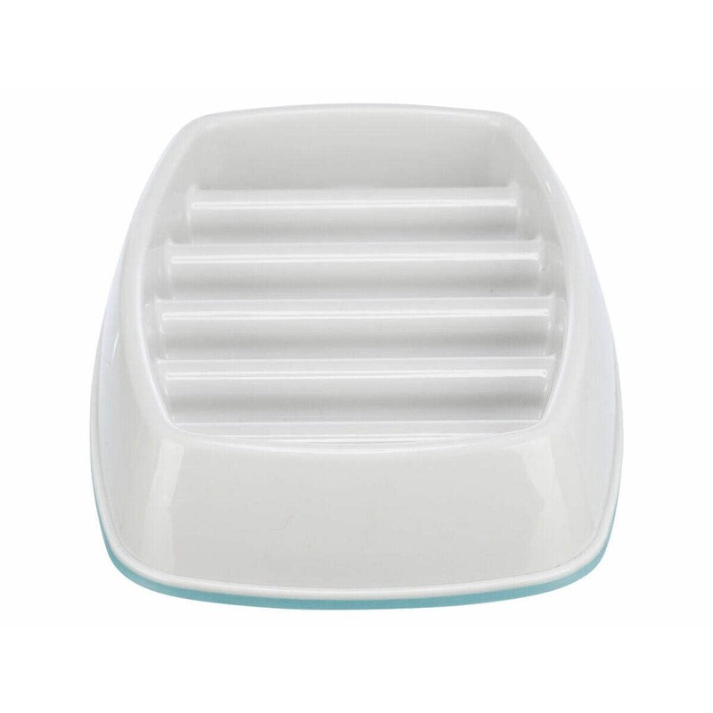 Trixie Slow Feeding Feeder, Plastic, Grey, 250ml/21x14cm, Automatic, Portion Control,