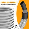 12FT RV Quick Connect Propane Hose with 1/4"Shutoff Valve, Propane