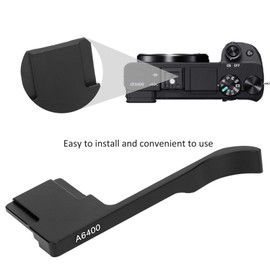 Vbestlife Metal Thumb Up Grip Thumb Rest Camera Cold Shoe Hand Grip Camera Thumb Up Handle Grip for Sony A6400 Camera