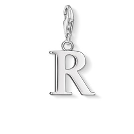 Thomas Sabo Women Charm Pendant Letter R Charm Club 925 Sterling Silver 0192-001-12