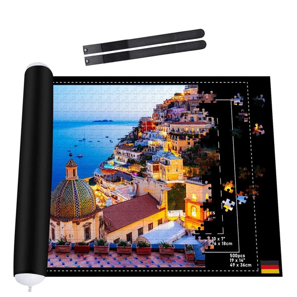 Collectix Premium Felt Puzzle Mat Roll Up for Small Puzzles