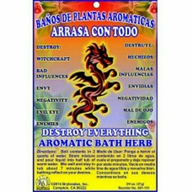 3 PCS Aromatic Soothing Herbal Bath Destroy Everything ARRASA CON TODO BANO DE PLANTAS AROMATICAS - Made in USA - 1 OZ