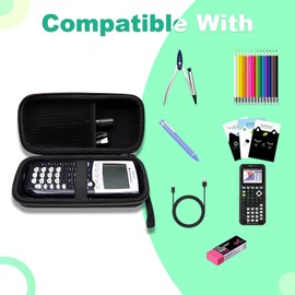 Calculator Case Compatible with Texas Instruments TI-84 Plus CE/TI-84 Plus/TI-Nspire CX II CAS/TI-Nspire CX II/TI-83 Plus/TI-89 Titanium/TI-85 / TI-93 Color Graphing Calculator by XANAD (Purple)