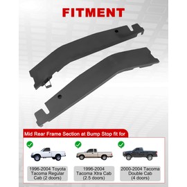Mountainpeak Mid Rear Frame Rust Repair Kit Fit for 1996-2004 Toyota Tacoma 2WD 4WD Frame Repair Kit