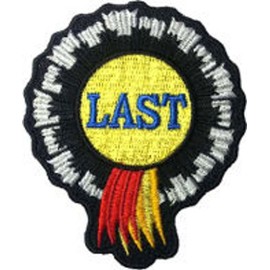 Klicnow Last Rosette Embroidered Patch 6cm x 8cm (3" X 2 1/2") Sew On/Iron On