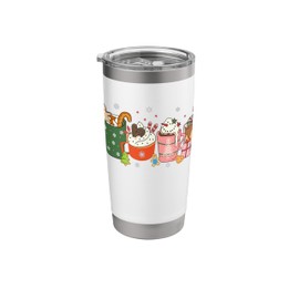 Christmas Coffee Spice Latte Gingerbread Snowman Stainless Steel Insulated Tumbler