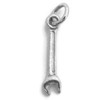 Sterling Silver .925 Combination Wrench Charm Pendant
