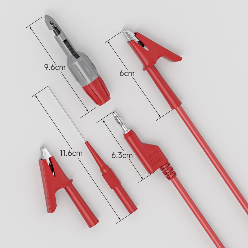 Cleqee Banana Plug Crocodile Clip Test Leads Kit with Wire