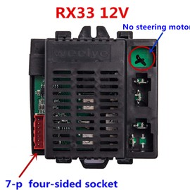 weelye RX33 12V 2.4G Bluetooth Receiver Controller Control Box Accessories for Children Electric Ride On Car Replacement Parts