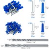 KURUI Wall Anchors and Screws Assortment Kit With Concrete Drill