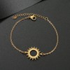 MYANAIL Stainless Steel Sun Bracelet Jewelry Sunshine Circle Chain Bracelet