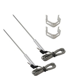 Upgraded 2Pcs Meat Probe with Clip Holder Replacement for Thermopro Thermometers TP04, TP06, TP06S, TP07, TP-07S, TP08, TP-08S, TP09, TP09B, TP-10-2.5mm NEW