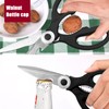 Kitory Kitchen Scissors, Universal Scissors, Household Scissors with Saw Cut,