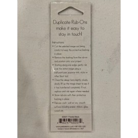 Pebbles Inc. Duplicate Rub-Ons ~ Black ~Thanks ~ Scrapbooking Crafts