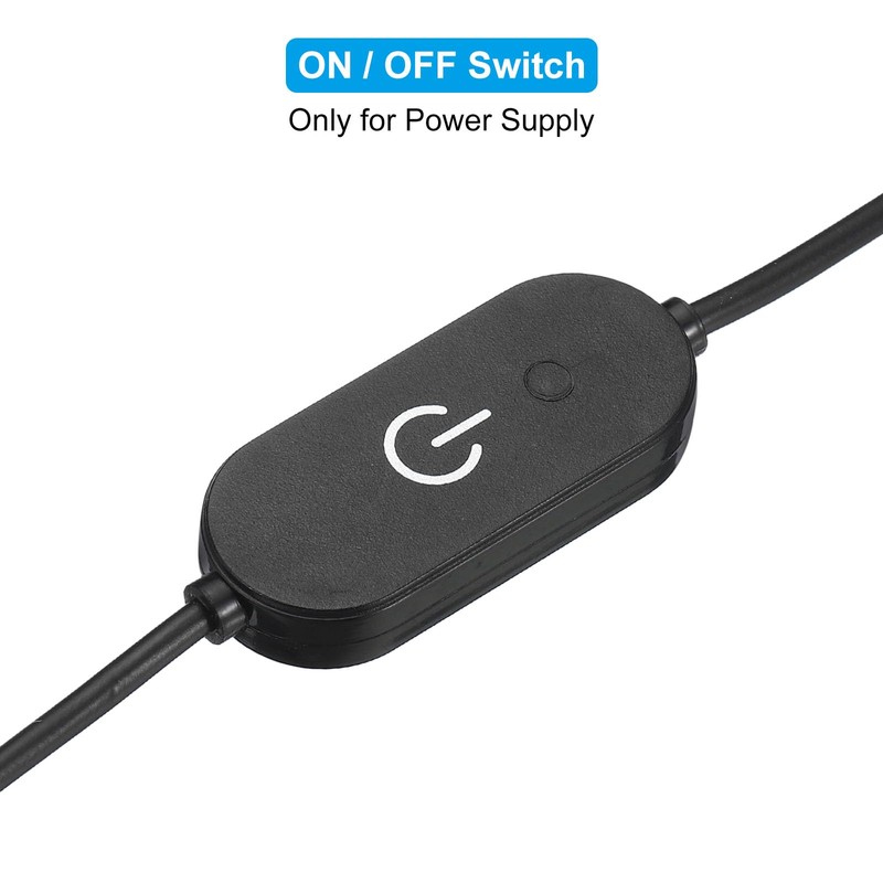 PATIKIL 2 PCS LED Touch Inline Dimmer Switch Us b