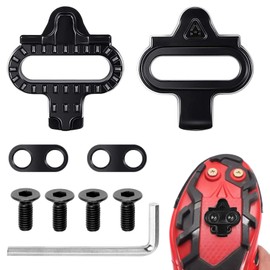 Hshenjhu Pack of 2 Bicycle Pedals, for Shimano SPD SL Precision Bike Cleats, Unisex Outdoor Cycling Shoes, Durable, Non-Slip, High Performance for Road and Indoor Cycling (Black)