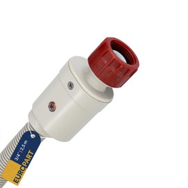 easyPART Kompatibel/Ersatz für Laden 10071954 Zulaufschlauch Warmwasser 2,5m 3/4" 90°C mit Aquastop Sicherheitsventil Universal für Waschmaschine Geschirrspüler