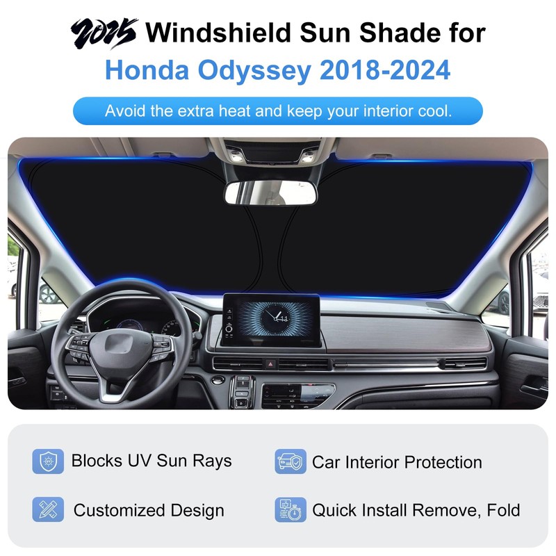 Sun Shade for 2018-2024 2025 2026 Honda Odyssey Accessories LX,EX,EX-L,Touring,Elite