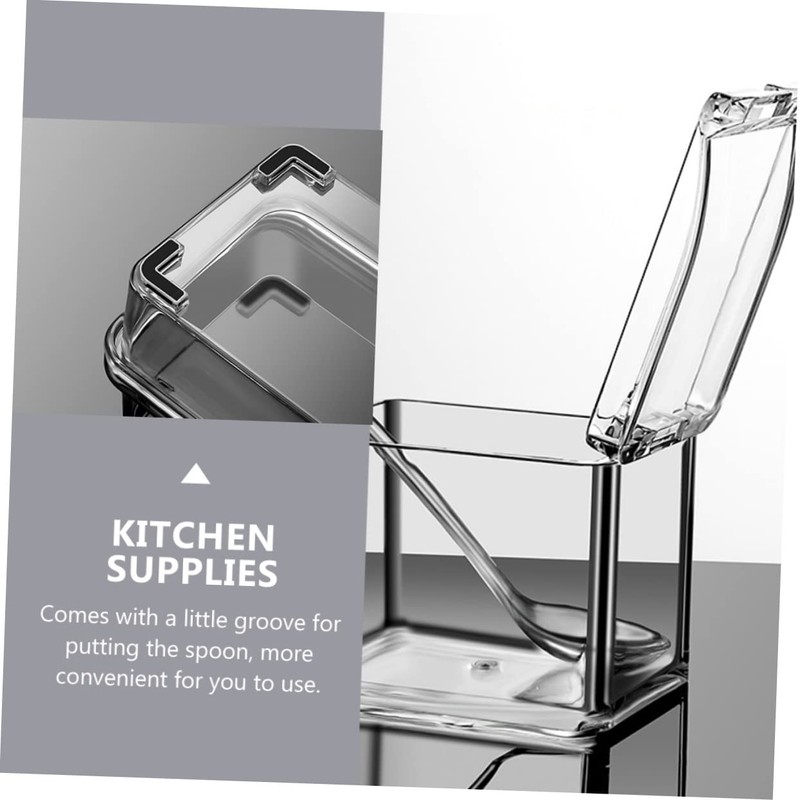 ABOOFAN 1Set Transparent Seasoning Jar Kit Compartment Spice Container Set